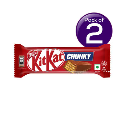 Nestle KitKat Chunky Chocolate Coated Bar 40 g Combo