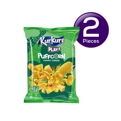 Kurkure Playz Puffcorn Yummy Cheese 80 g Combo