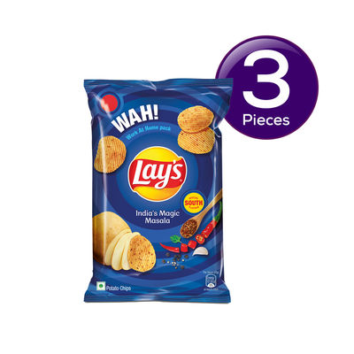 Lay's India's Magic Masala Potato Chips 143 g Combo