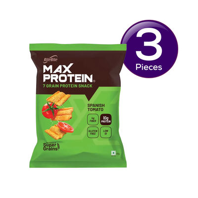 RiteBite Max Protein Chips Spanish Tomato Protein Chips 60 g Combo