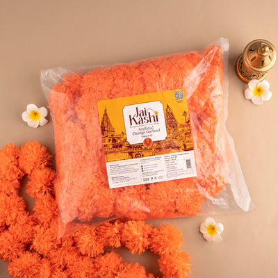 Jai Kashi Orange Artificial Garland 60 Inch
