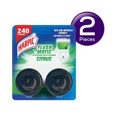 Harpic Flushmatic Toilet Cleaner Blocks - Citrus 100 g Combo
