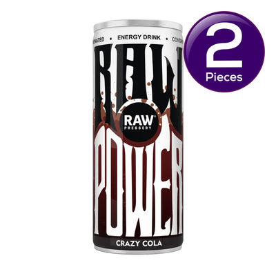 Raw Pressery Power Energy Drink - Crazy Cola 250 ml Combo