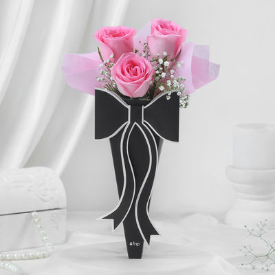 FNP Mother's Day 3 Pink Rose Bouquet