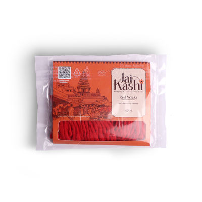 Jai Kashi Red Jumbo Cotton Wicks
