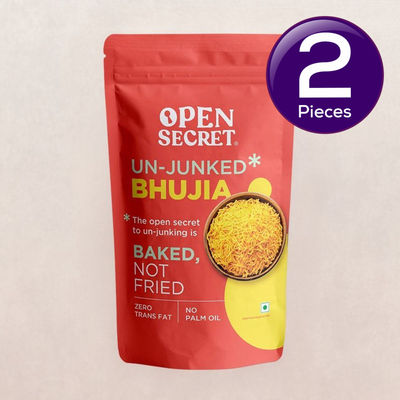 Open Secret Baked Bhujia Sev, Healthy Snack, Namkeen, Zero Palm Oil, Zero Trans Fat, No Cholesterol 175 g Combo