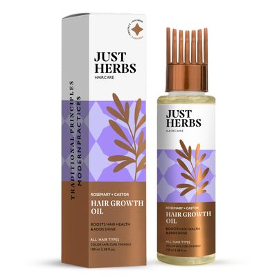 Just Herbs Hair Growth Oil With Rosemary And Castor For Men And Women