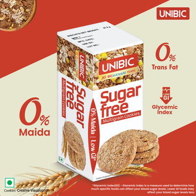 Unibic Sugar Free Multigrain Cookies |0% Maida | Low GI