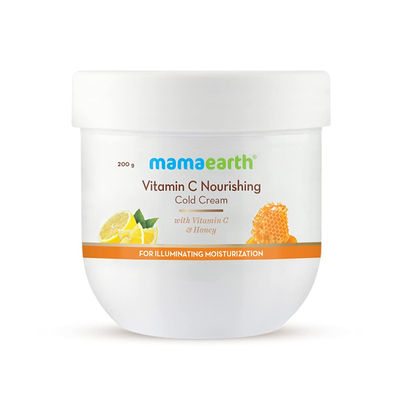 Mamaearth Vitamin C Nourishing Cold Winter Cream for Face & Body with Vitamin C & Honey for Illuminating Moisturization