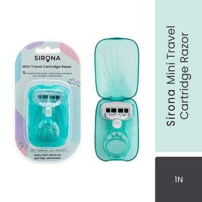 Sirona 5 Blade Mini Travel Cartridge Hair Removal Razor