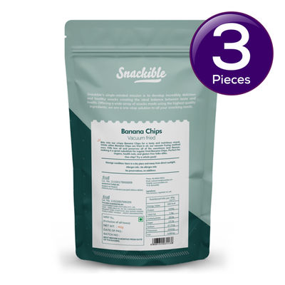 Snackible Vacuum Fried Banana Chips 40 g Combo