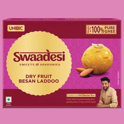 UNIBIC Swaadesi Dryfruit Besan Laddoo Box