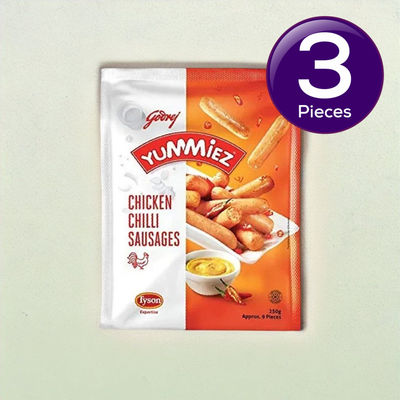 Godrej Yummiez Chilli Chicken Sausages 250 g Combo