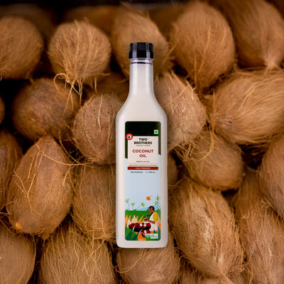 Two Brothers Woodpressed Coconut Oil Single-filtered | Plastic bottle