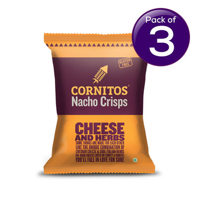 Cornitos Nacho Chips - Cheese And Herbs 55 g Combo