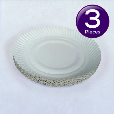 Vinay Trading Disposable Paper Plates - 10 Inches 50 pc Combo