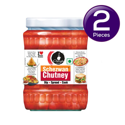 Ching's Secret Schezwan Chutney | Spicy And Tangy | Dip | Spread | Cook 590 g Combo