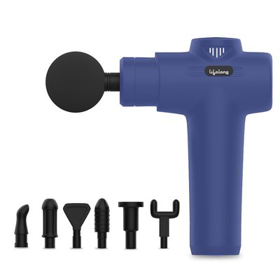 Lifelong Rechargeable Gun Massager For Pain Relief With 6 Speed Setting For Muscle Massage(Llgm117)