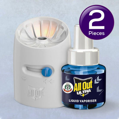 All Out Ultra Liquid Vaporizer Machine + Refill, Kills Dengue, Malaria & Chikungunya Mosquitoes 45 ml Combo