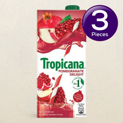 Tropicana Pomegranate Delight Fruit Juice Tetrapack 1 l Combo