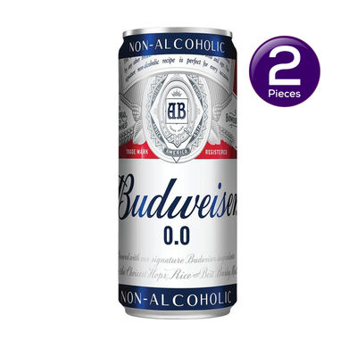 Budweiser 0 Non Alcoholic Beer Can 330 ml Combo