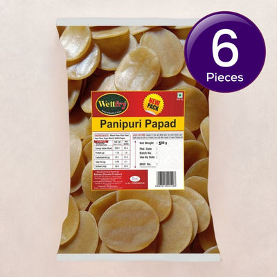 Wellfry Panipuri Papad 100 g Combo