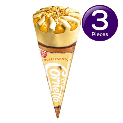 Kwality Wall's Cornetto Butterscotch 105 ml Combo