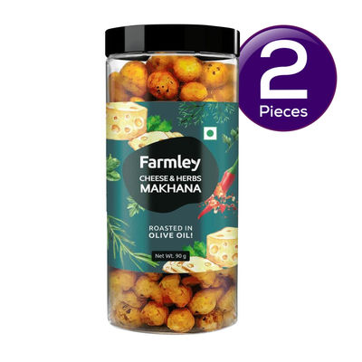 Farmley Cheese & Herbs Makhana Roasted In Olive Oil 83 gms Combo
