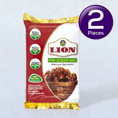 Lion Qyno Deseeded Dates Cup 500 g Combo