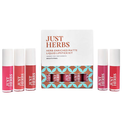 Just Herbs Enriched Liquid Lipstick Kit | 5 ml | Set Of 5
