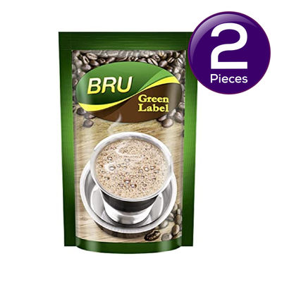 Bru Green Label Coffee Chicory Mixture 200 g Combo