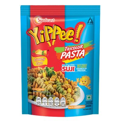 YiPPee! 100% Suji Tricolor Creamy Corn Pasta