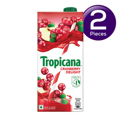 Tropicana Cranberry Delight Juice Tetrapack 1 l Combo