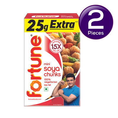 Fortune Mini Soya Chunks 225 g Combo