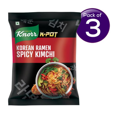 Korean Knorr Korean Ramen Spicy Kimchi Veg Meal 96 g Combo