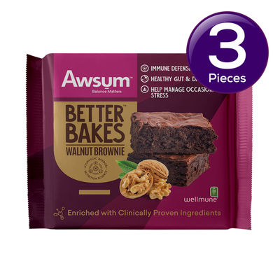 Awsum Better Bakes Walnut Brownie 60 g Combo