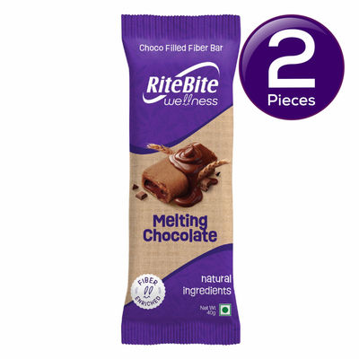 Rite Bite Melting Chocolate Chocofill Fiber Energy Bar 40 g Combo