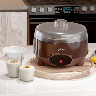 Lifelong Yogurt & Curd Maker for Home|Automatic Curd Maker with Auto Temperature Regulation(1 Lit)