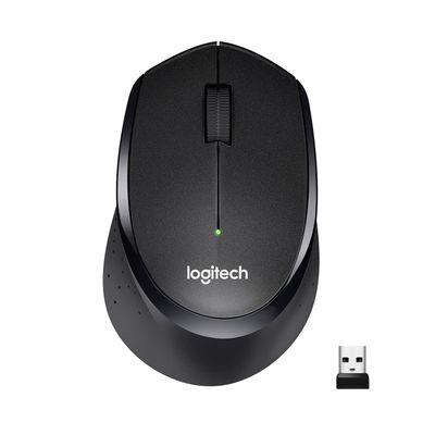Logitech M331 Silent Plus Wireless Mouse-Black