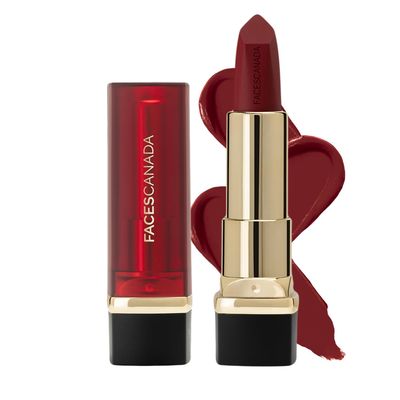 Faces Canada Comfy Matte Creme Lipstick - Go For It 02, 8HR Long Stay | Intense Color