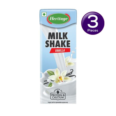Heritage Vanilla Milk Shake 180 ml Combo