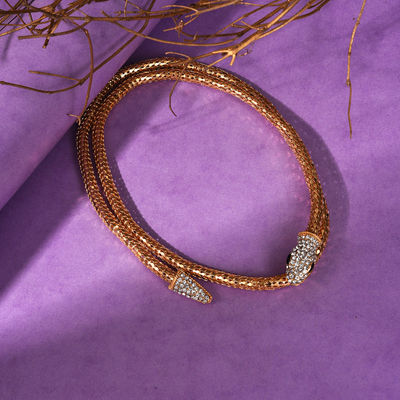 Sohi Gold Plated Designer Stone Necklace