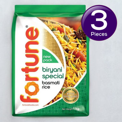 Fortune Basmati Rice/Basmati Akki | Biryani Special | Pouch 1 kg Combo