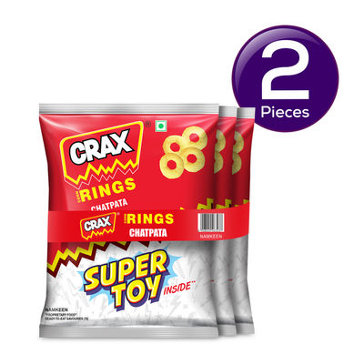 Crax Rings Chatpata Masala Puffs - Combo Pack 159 g Combo