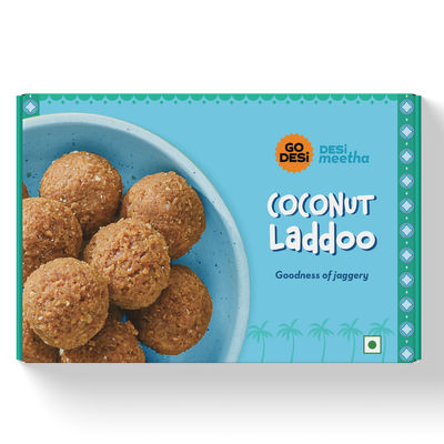 Coconut Laddu 300gm | Ladoo | Sweets by GO DESi
