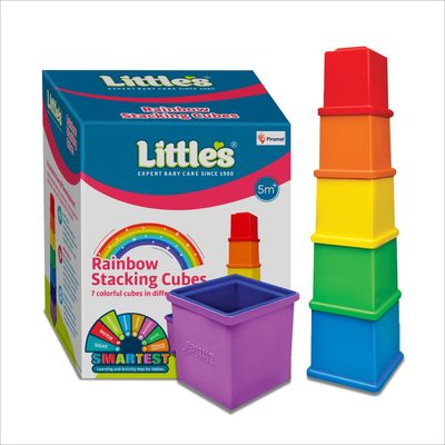 Little's Rainbow Stacking Cubes