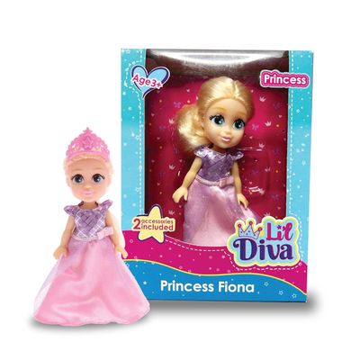 Lil Diva Princess-Fiona, 6" Doll