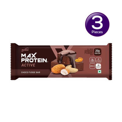 RiteBite Max Protein 20g Protein Bar Choco Fudge 75 g Combo