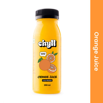 Chyll 100% Fresh Valencia Orange Juice - Cold Pressed 200 ml Combo