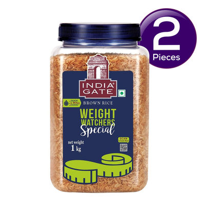 India Gate Weight Watchers Special Brown Rice 1 kg Combo